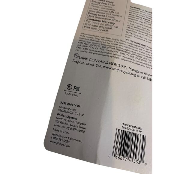 Philips Energy Saver Bulb 9w Soft White E12 Candelabra Decorative  New - Picture 8 of 9